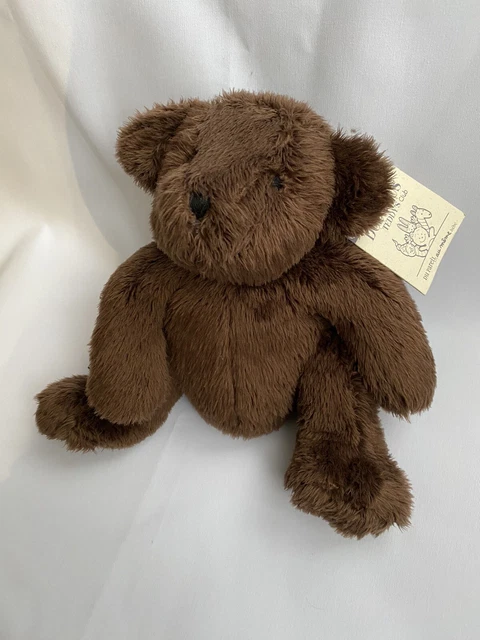 Doudou Peluche Ours marron chocolat DPAM Du Pareil Au Même Bébé 20 cm assis neuf