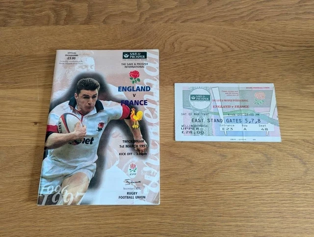 Billet Original Coupe Du Monde Rugby 2003 – France Vs Angleterre (demi-finale) – Neuf