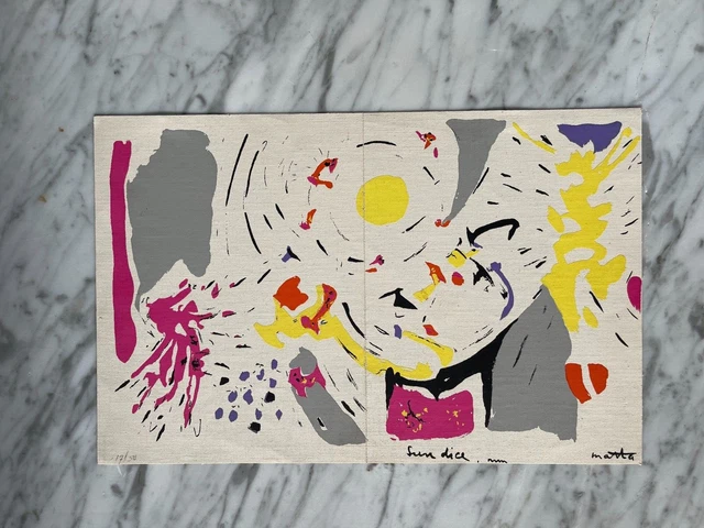 1949 Roberta Matta Sun Dice Limited Edition Silkscreen  - Signed Numbered 17/50