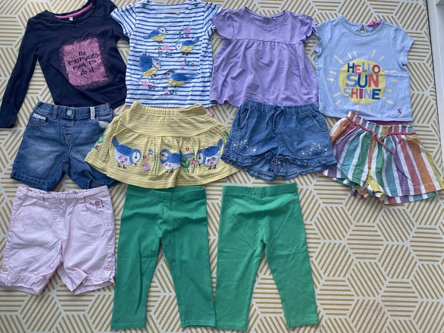 Girls 2-3 Years Summer Bundle T-shirts Shorts Jojo Maman Bebe Joules