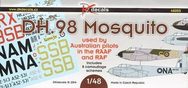 1/48 DK DECALS 48005; de Havilland DH.98 Mosquito in RAAF Service