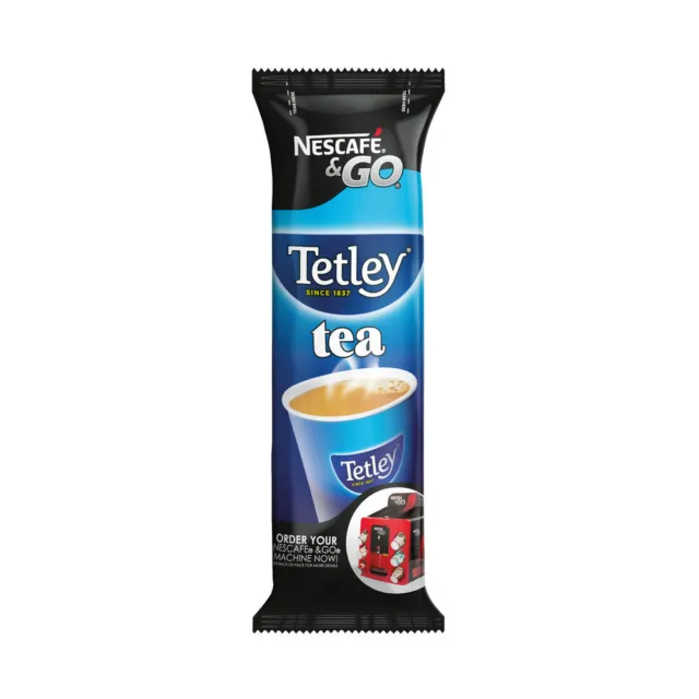 Nescafe and Go Tetley Tea Pack of 8 12495377
