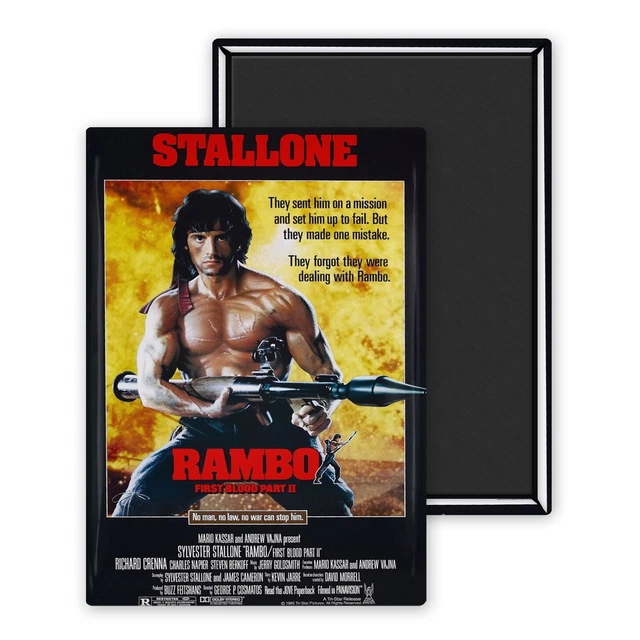 Aimant Personnalisé - Affiche Commando 1985 - 54 X 78 Mm - Métal - France