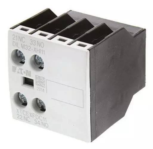 Eaton Auxiliary Contact - NO/NC (2)  Front Mount  4 A ac  10 A dc