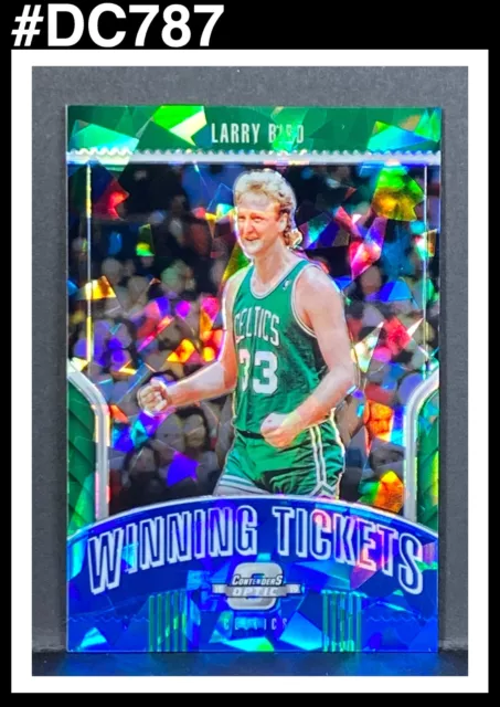 2018 Contenders Optic Winning Tickets Blue Cracked Ice Larry Bird #25 CELTICS