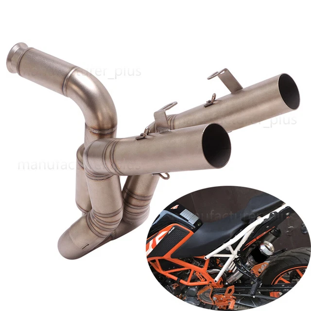 Exhaust Pipe Flange Gasket For KTM 390 DUKE / RC390 (2014-2018) - 42x50x4mm, 2-Piece Set