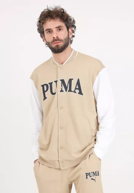 PUMA Giubbotti Uomo Beige BOMBER Track jacket beige PUMA SQUAD da uomo Primavera