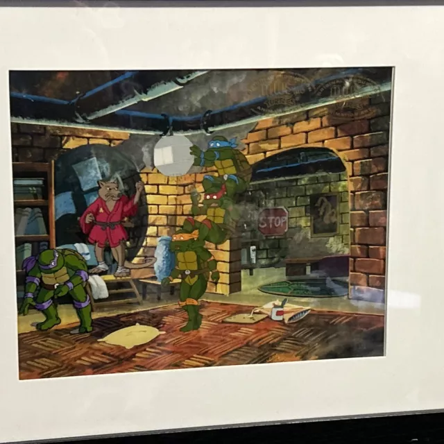Teenage Mutant Ninja Turtles TV Series Painted Animation Art Cel Group