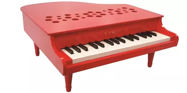 KAWAI Mini Grand Piano Musical Instrument Toy P-32 Red 1163 genuine New