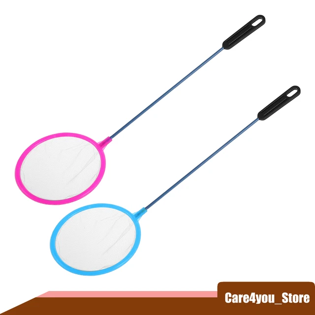 2Pcs Aquarium Fish Net Fish Tank Accessories Small Fish Fine Net 32x8.2cm