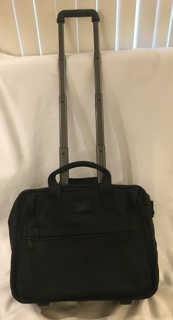 Tumi 2201D3 Alpha Black Ballistic Nylon Wheeled Laptop CarryOn