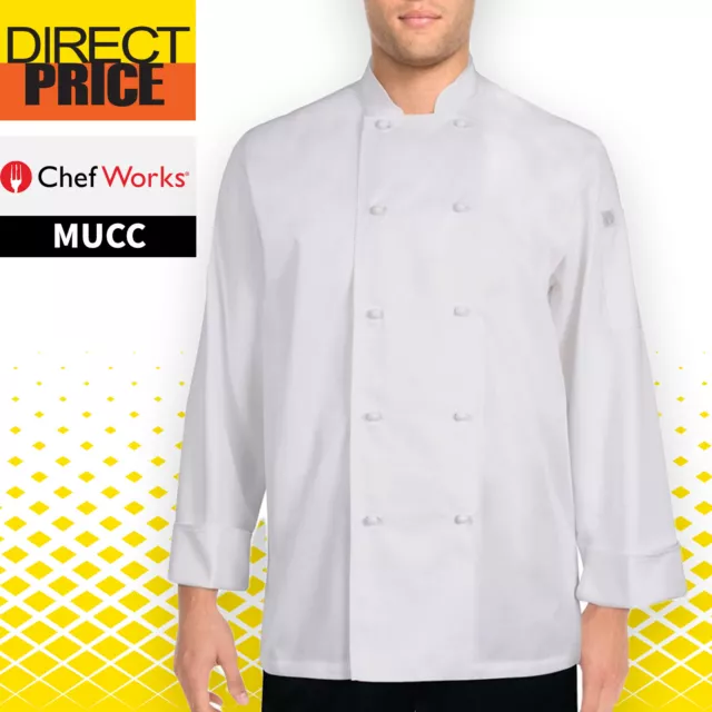 Chef Works MURRAY WHITE BASIC CHEF JACKET,MUCC