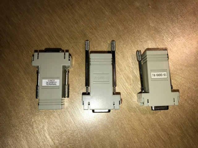 CISCO 74-0495-01 DB9 Female RJ45 Female Serial Terminal Adapter $8.99 ...