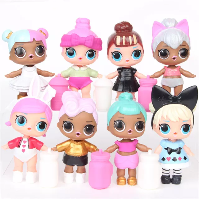 Set of 6 - 8 Pcs LOL Dolls L.O.L Surprise Ball Lil Sisters Pets Toys Girls Gift