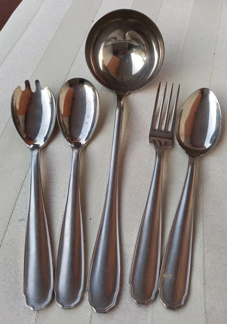 4 Pezzi Grande Cucchiaio Da Portata In Acciaio Inox 25cm Cucchiai Da Portata Grandi Cucchiaio da Buffet Cucchiai Da Portata con Manico Lungo Per