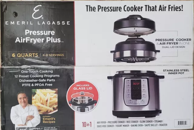 Emeril Lagasse Pressure Air Fryer Plus 6 Quart 