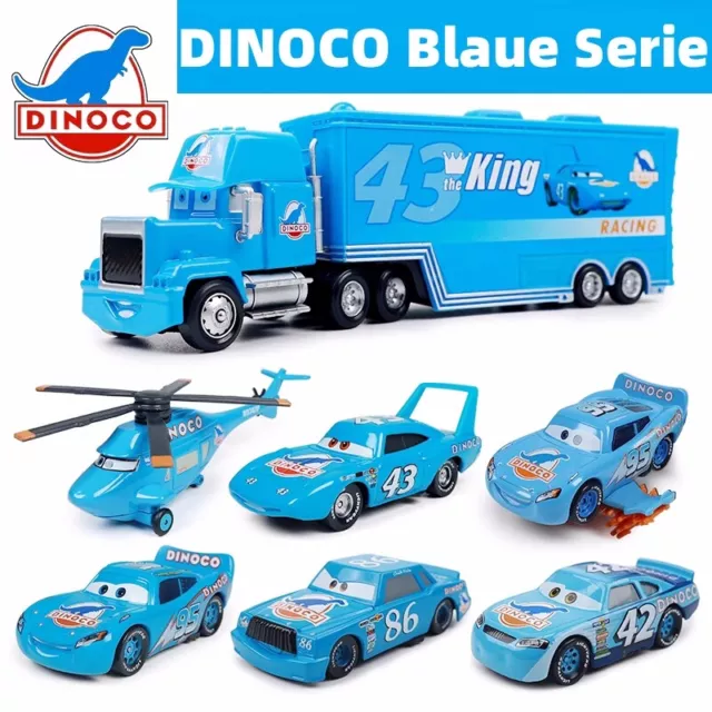 Disney Pixar Cars DINOCO Series Nr.95 McQueen Nr.42 Cal Druckguss Spielzeug Auto