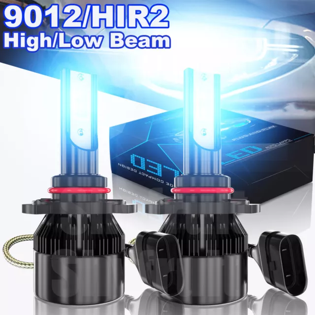 2X LUCES FUERTES Para Auto Coche Luz Carro Bulbs H4 9003 LED SUPER Blanco  Hi/Lo $23.29 - PicClick