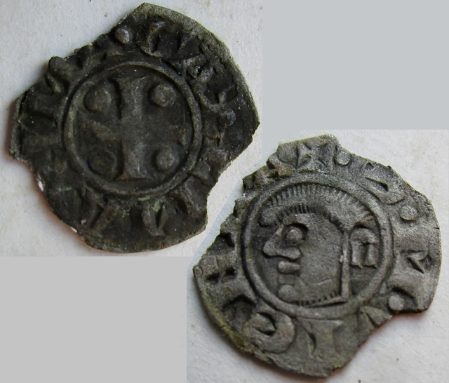 Monnaie Féodale : Obole Anonyme De L'Archevêché De Vienne (Dauphiné) - Argent - Qualité TTB - Saint Maurice