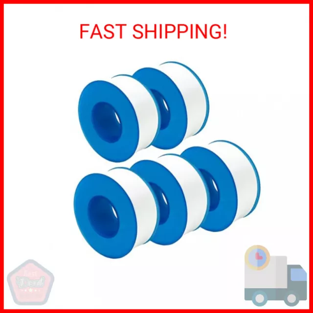 5 Rolls Premium Teflon Tape Plumbing, Plumbers Tape for leaks, PTFE Tape, Thread