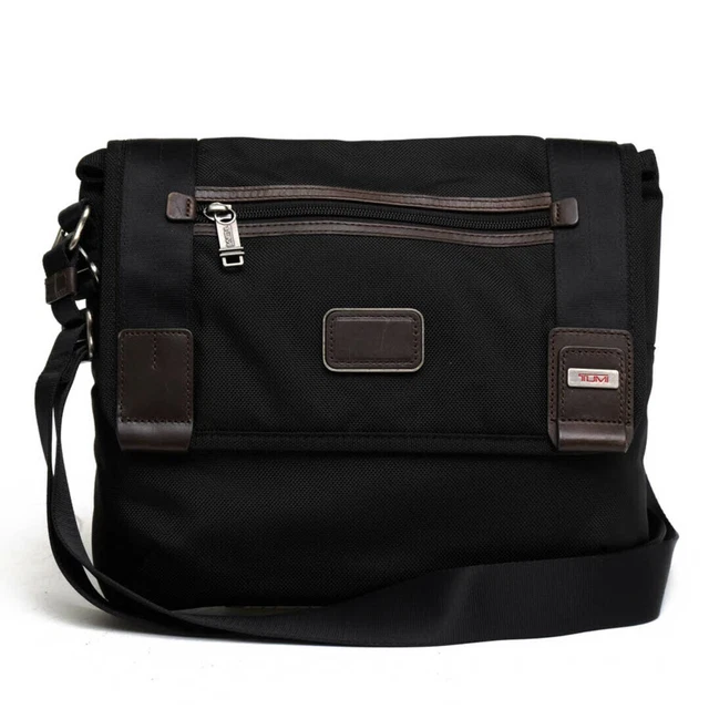 Tumi Bag Shoulder Men'S Nylon Leather Genuine Black 22371Hkh Alpha Bravo