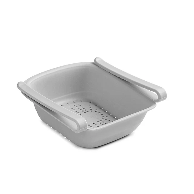 UNIhappy scatola uova frigorifero per cibo, regolabile, elastica, grigio G1ST