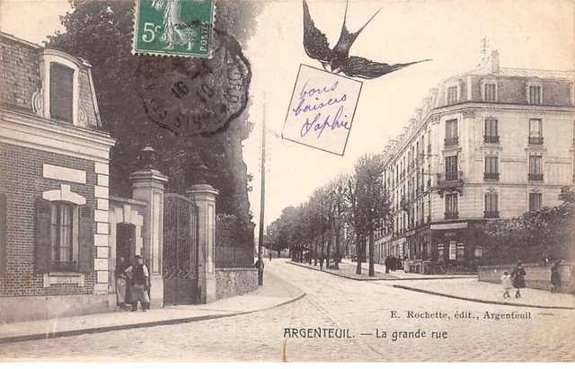 95 - ARGENTEUIL - SAN50932 - La Grande Rue - Pli
