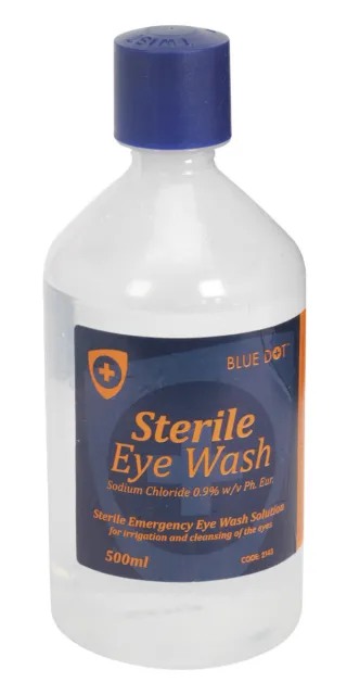 Sealey soluzione lavaggio occhi/ferite 500 ml EWS50