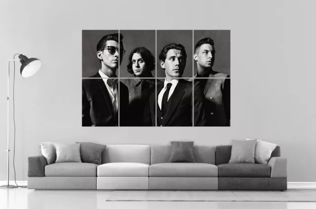 Arctic Monkeys B&W wall Art Poster Grand format A0 Large Print