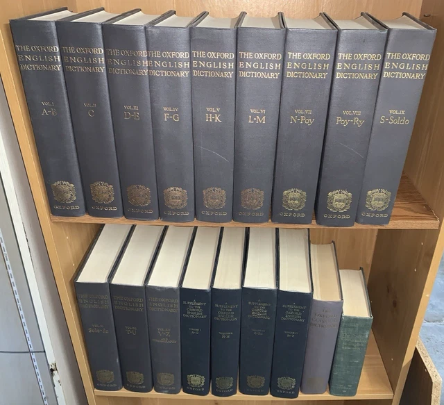 OXFORD ENGLISH DICTIONARY: 12 volume plus 1 Supplement Set C. 1933