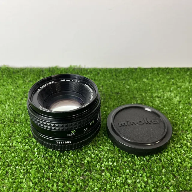 Minolta MD Rokkor 1:1.7 f=50mm Lens Made in Japan Vintage Camera Lens