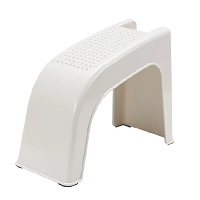 Taburete para ducha, borde liso, fácil de limpiar,