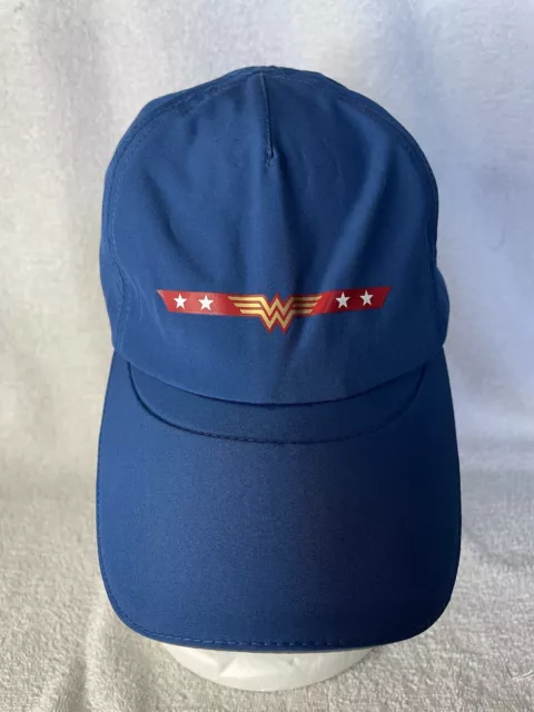 Wonder Woman Baseball Cap / Hat One Size Adjustable Blue “I Am Wonder Woman”