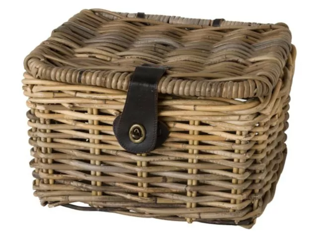 Fastrider Rattankorb Junior con Tapa Cesta Pastos Decorativa Retro 8L 2