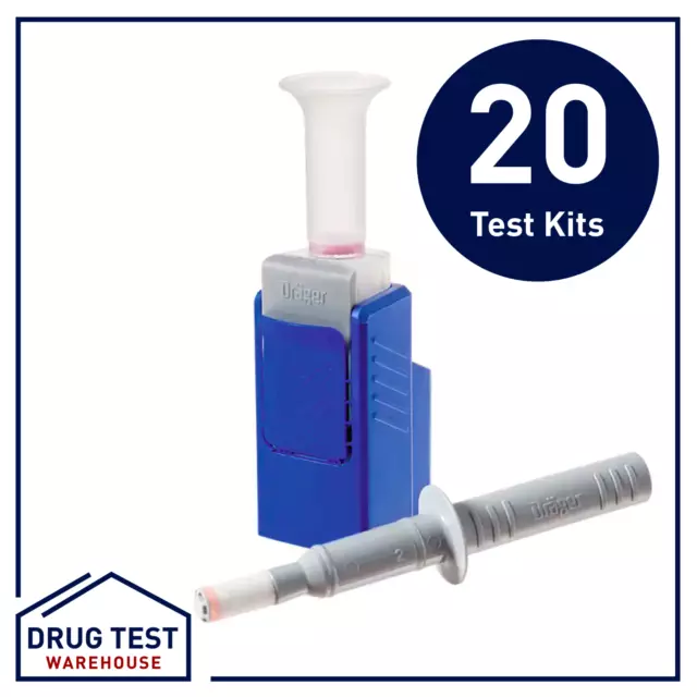 [ 20 Pack ] Drager DrugCheck 3000 Saliva Drug Test Kit | AS/NZS 4760 | 6 Drugs