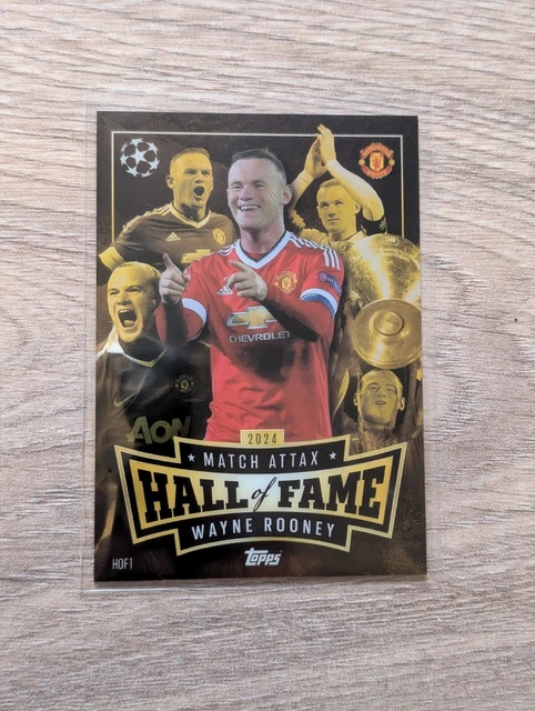 TOPPS MATCH ATTAX 2024 2025 Hall Of Fame Wayne Rooney Chrome Card 