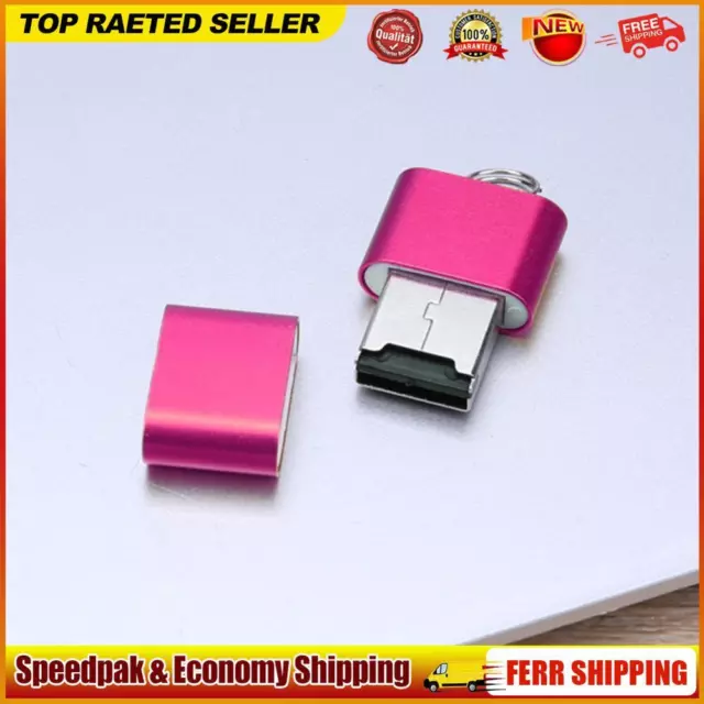 Mini Aluminium Alloy USB 2.0 T Flash TF Micro SD Memory Card Reader Adapter