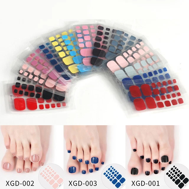 Pellicola unghie 3D decorazione aliante dita dei piedi sticker manicure fai da te uno