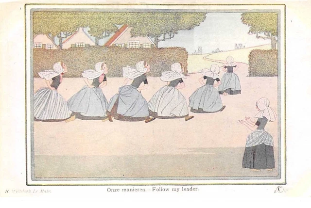 Illustrateur - n°61560 - H. W. Le Mair - Old dutch nursery Rhymes Hollandsche