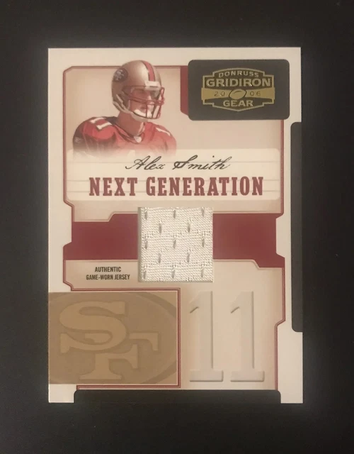 ALEX SMITH 2006 Donruss Gridiron Gear Next Generation Game Used Jersey /200