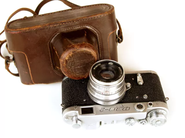 *c1959* ● FED 2 Type D (F150) Rangenfinder m39 lenses ● Industar-26  f2.8 (Case)