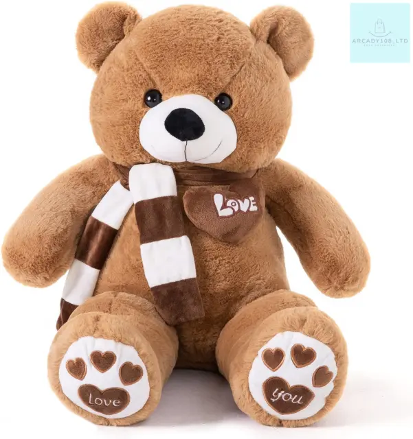 YunNasi 80cm Giant Teddy Bear XL Large Soft Stuffed Teddy Bear Plush Animal Toy,