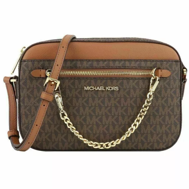 MICHAEL KORS UMH NGE Tasche JET SET ITEM LG EW ZP CHAIN XBDY braun
