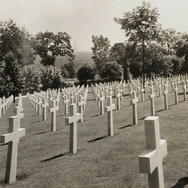 Paris Keystone Stereoview c1920 American Military Cemetery Suresnes France N323