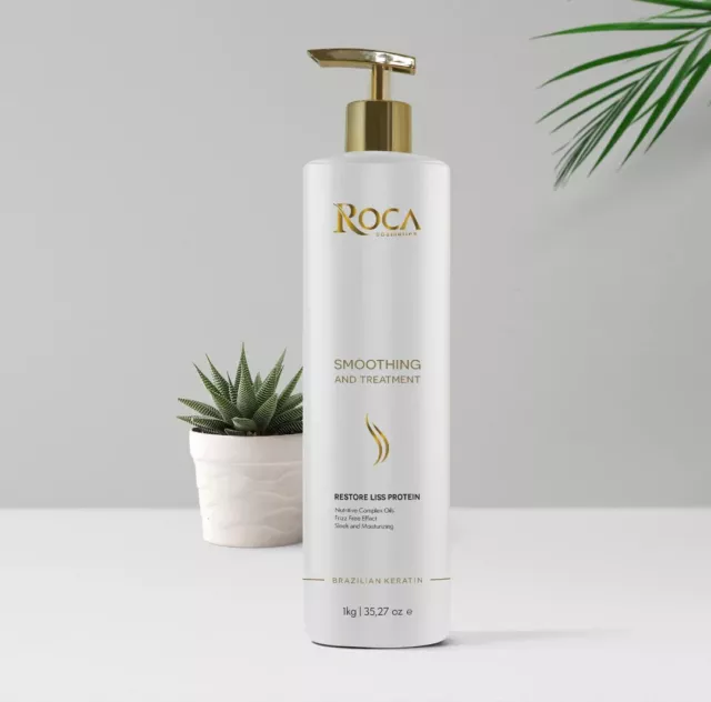 BRAZILIAN KERATIN TREATMENT , RESTORE LISS PROTEIN . 1000ml ROCA COSMETICS.