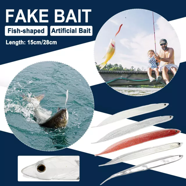 FISHING TOOL ARTIFICIAL Bait Transparent Saury-shaped Fake Fishing