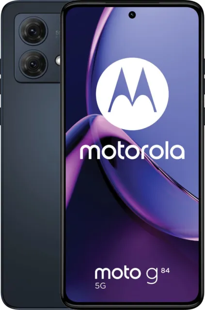 Motorola Moto G84 5G 256GB 12GB RAM Dual Sim Mitternachtsblau Brandneu Versiegelt