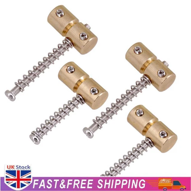 4pcs Brass Guitar Bridge Saddles for Electric Guitar Bass Bridges Replacement