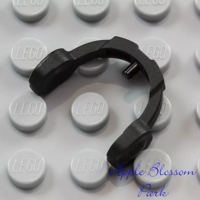 NEW Lego Minifig BLACK HEADPHONES - Friends Hair Hat Head Gear Music Ear Phones 3
