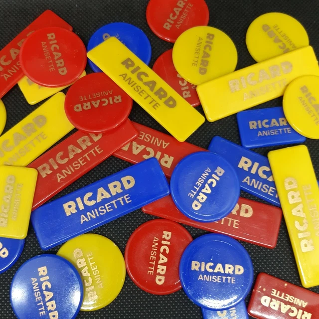 LOT DE 29 anciens jetons publicitaire en bois belote EUR 2,00 - PicClick FR